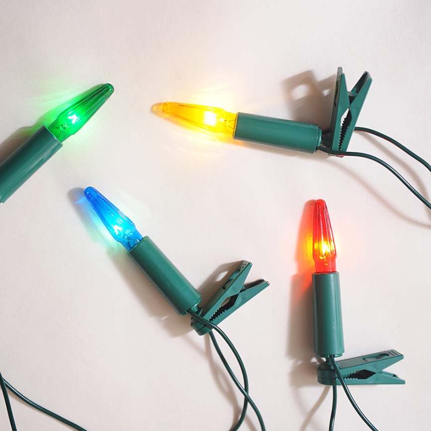 Guirlande de Noël ASTERIA 16xE10/14V/230V coloré