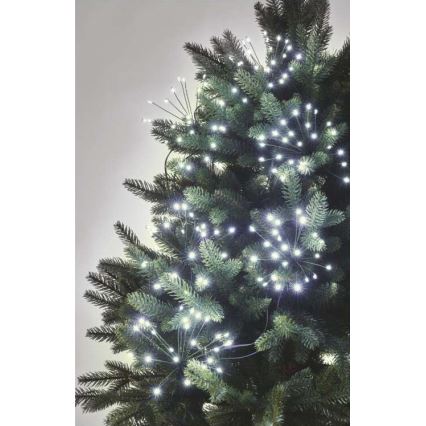 Guirlande lumineuse de Noël 450 LED 8+3 m blanc froid