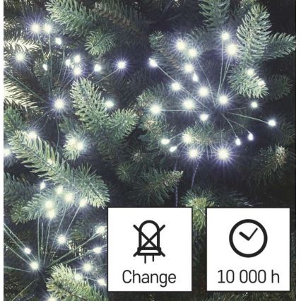 Guirlande lumineuse de Noël 450 LED 8+3 m blanc froid