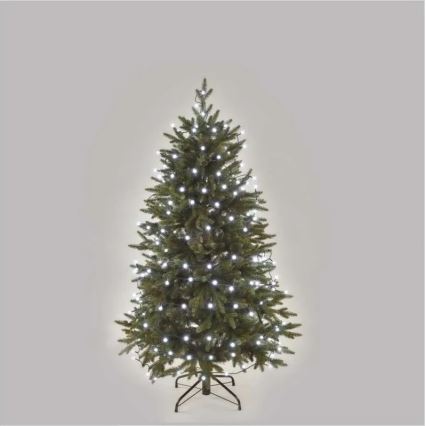 Guirlande lumineuse de Noël LED 200 LEDs — 8 fonctions, 20 m, IP44, blanc froid