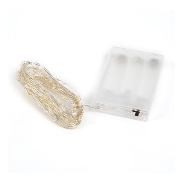 Guirlande lumineuse de Noël LED 50xLED/3xAA 5m multicolore