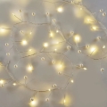 Guirlande lumineuse de Noël LED — 40 LED, alimentée par 3 piles AA, 1,5 m, blanc chaud
