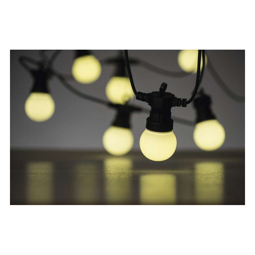 Guirlande lumineuse décorative d'extérieur 10xLED/10m IP44 blanche