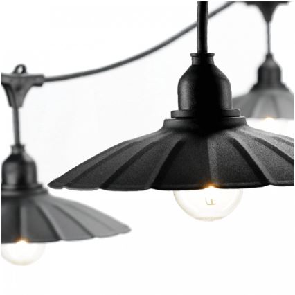 Guirlande lumineuse décorative d'extérieur CRETE 20xE27/230V 25m IP44