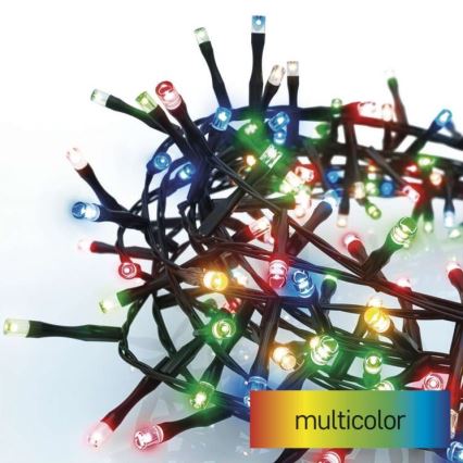 Guirlande lumineuse d'extérieur 300 LED — 11 m, IP44, multicolore