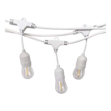 Guirlande lumineuse d'extérieur STRING, 15 douilles E27, max. 40 W, 230 V, 15 m, IP65