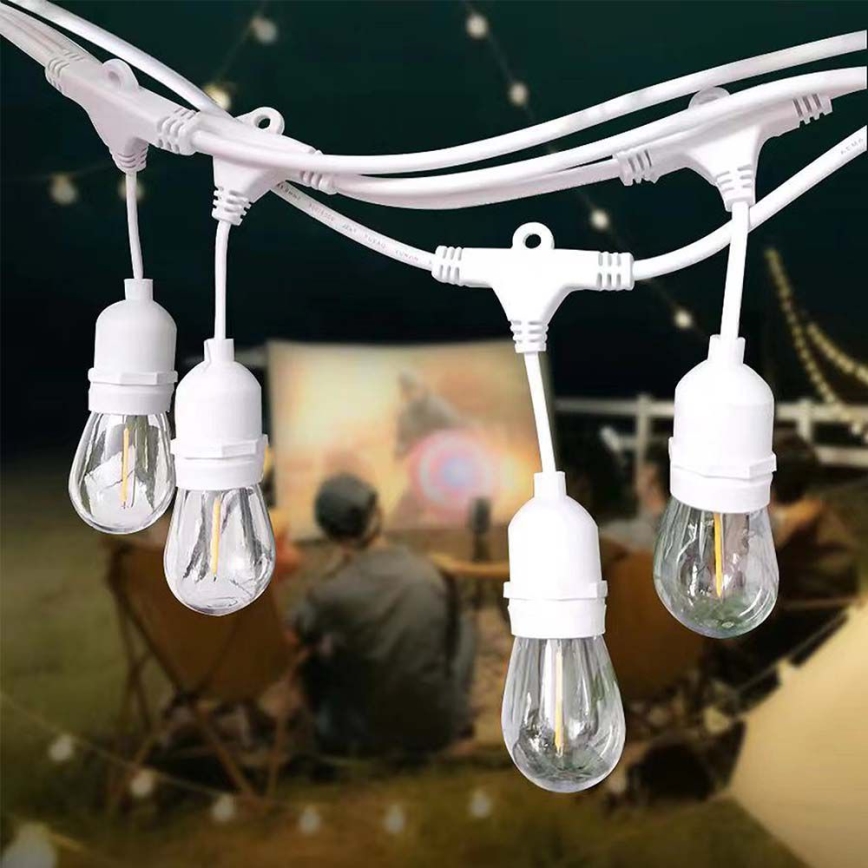 Guirlande lumineuse d'extérieur STRING, 15 douilles E27, max. 40 W, 230 V, 15 m, IP65