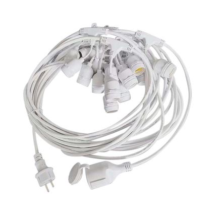 Guirlande lumineuse d'extérieur STRING, 15 douilles E27, max. 40 W, 230 V, 15 m, IP65