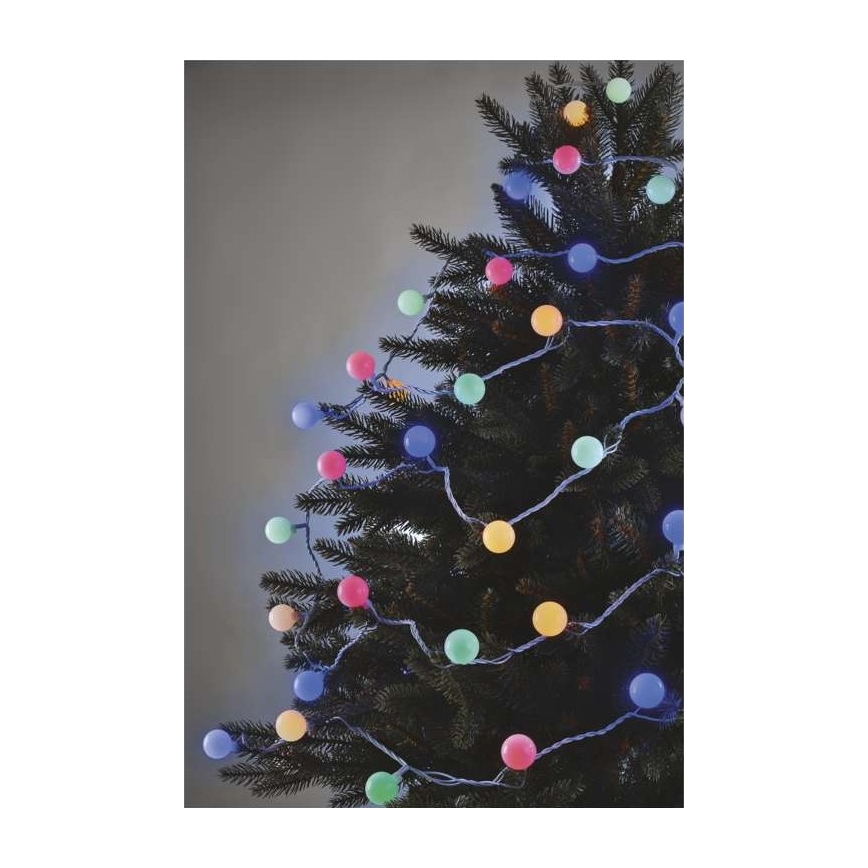 Guirlande lumineuse extérieure 40 LED — 9 m, IP44, multicolore