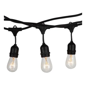 Guirlande lumineuse extérieure STRING 15 m 15xE27/25W/230V IP54