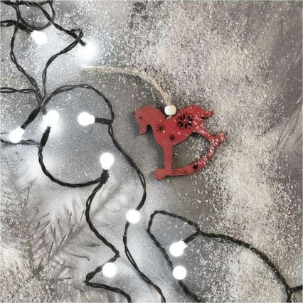 Guirlande lumineuse LED 200 LED — 8 modes, 20 m, IP44, blanc froid