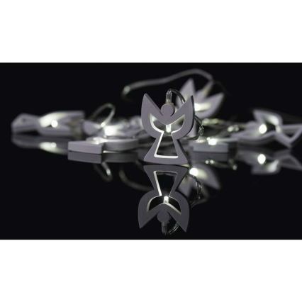 Guirlande lumineuse LED CHAIN, 10 LED / 2 piles AA, 1,85 m, blanc chaud