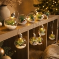 Guirlande lumineuse LED de Noël 10 LED / 3× AAA / blanc chaud 2,1 m boules