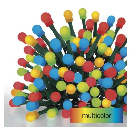 Guirlande lumineuse LED de Noël 300 LED / 8 fonctions, 35 m, IP44, blanc chaud