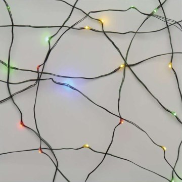 Guirlande lumineuse LED de Noël extérieure 75 LED / 12,5 m IP44 multicolore