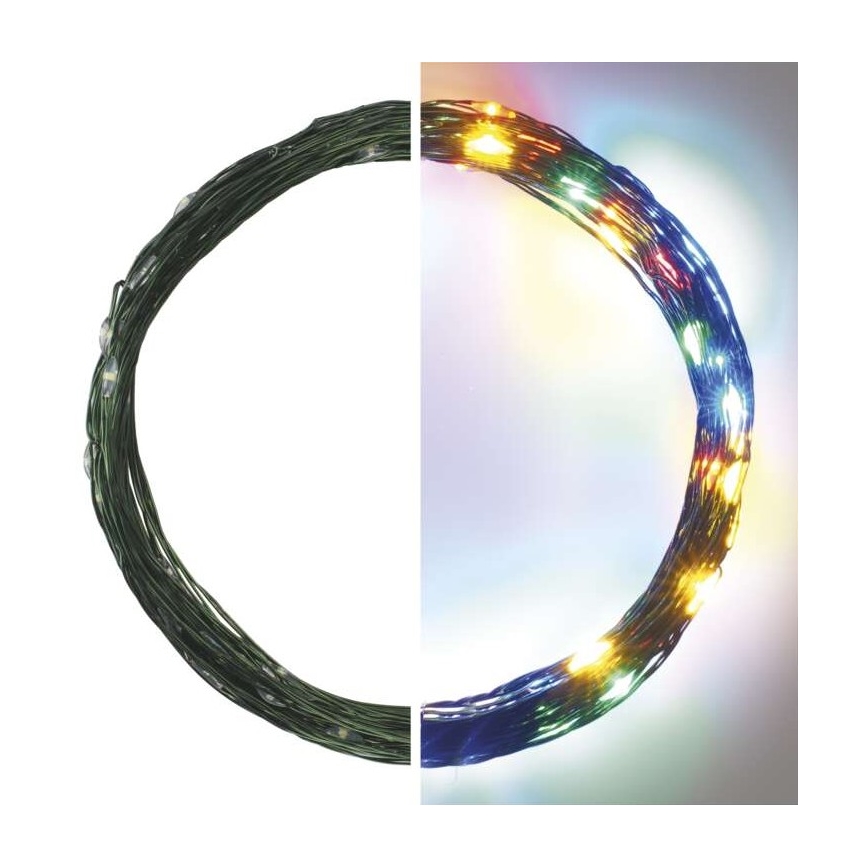 Guirlande lumineuse LED de Noël extérieure 75 LED / 12,5 m IP44 multicolore