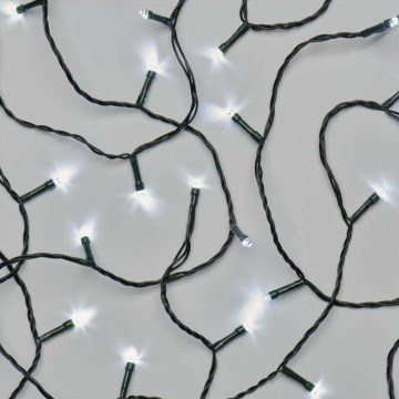 Guirlande lumineuse LED de Noël pour extérieur 180 LED / 8 modes, 23 m, IP44, blanc froid