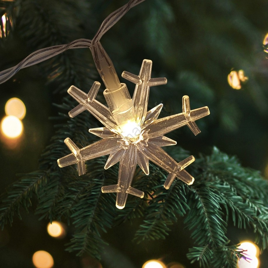 Guirlande LED Extérieure étanche 10 Mètres - Blanc Chaud Pour Noël (jardin, Balcon, Terrasse)