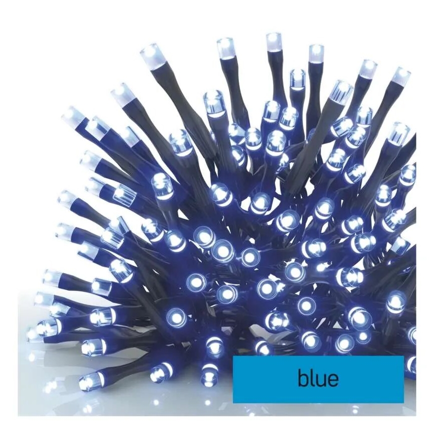 Guirlande lumineuse LED d'extérieur 100xLED/10m IP44 bleue