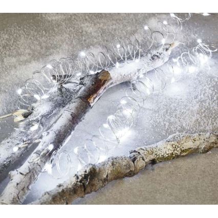 Guirlande lumineuse LED d'extérieur 100xLED/15m IP44 blanc froid