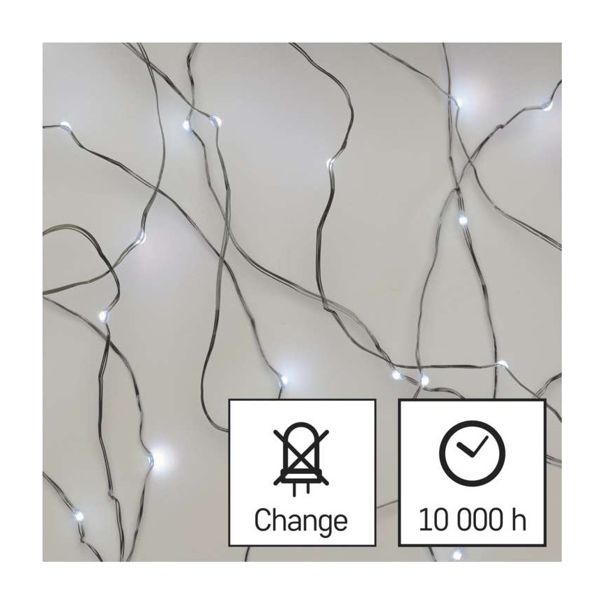 Guirlande lumineuse LED d'extérieur 100xLED/15m IP44 blanc froid