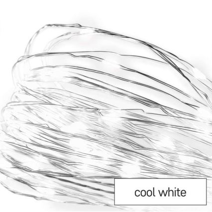 Guirlande lumineuse LED d'extérieur 100xLED/15m IP44 blanc froid