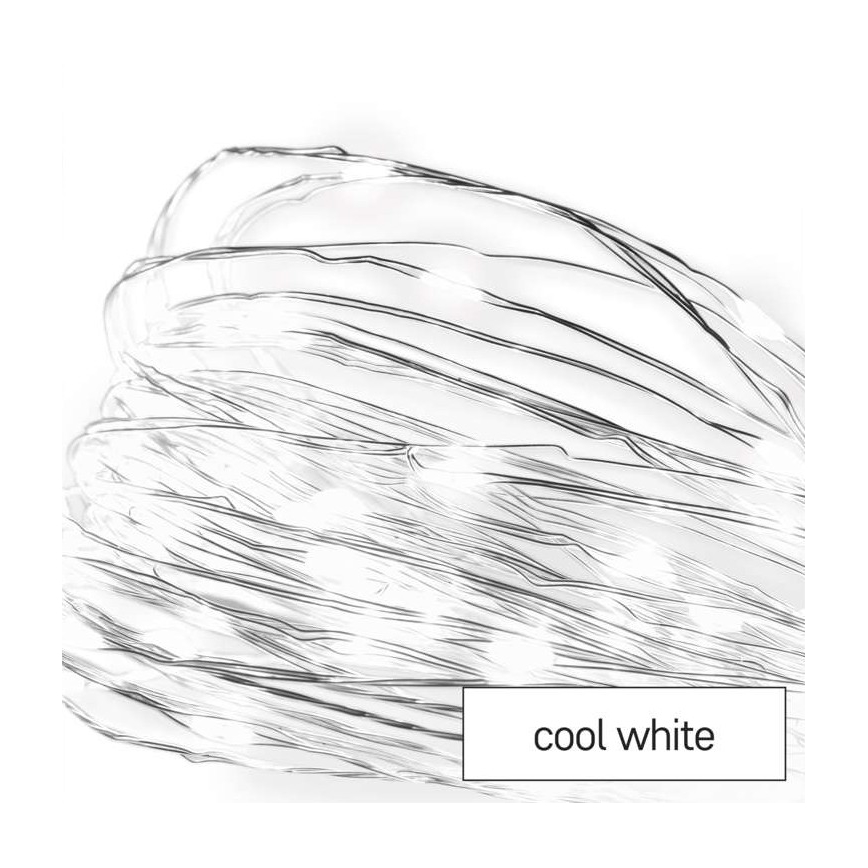 Guirlande lumineuse LED d'extérieur 100xLED/15m IP44 blanc froid