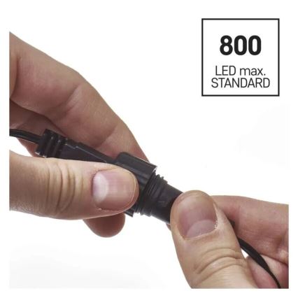 Guirlande lumineuse LED d'extérieur 100xLED/2,5x0,9m IP44 blanc chaud