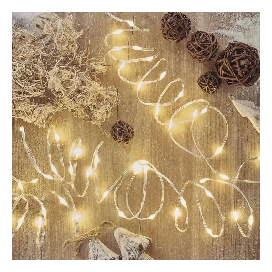 Guirlande lumineuse LED d'extérieur 120xLED/17m IP44 blanc chaud