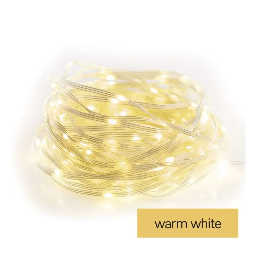 Guirlande lumineuse LED d'extérieur 120xLED/17m IP44 blanc chaud