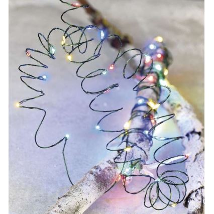 Guirlande lumineuse LED d'extérieur 150 LED/20 m IP44 multicolore