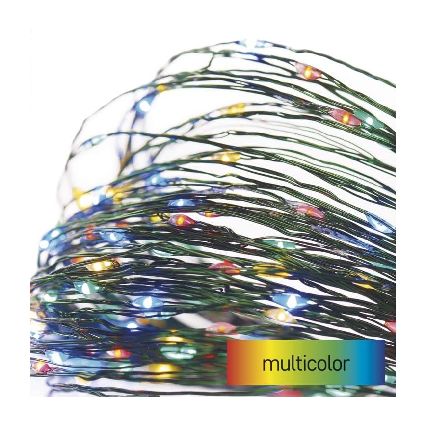 Guirlande lumineuse LED d'extérieur 150 LED/20 m IP44 multicolore
