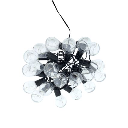 Guirlande lumineuse LED d'extérieur 20xLED/0,075W/230V 5,8 m IP44 noire