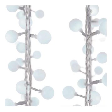 Guirlande lumineuse LED d'extérieur, 40 LED, 9 m, IP44, blanc froid