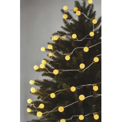 Guirlande lumineuse LED d'extérieur 40xLED/9m IP44 blanc chaud