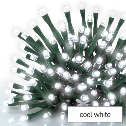 Guirlande lumineuse LED d'extérieur 600 LED, 8 modes, 15 m, IP44, blanc froid