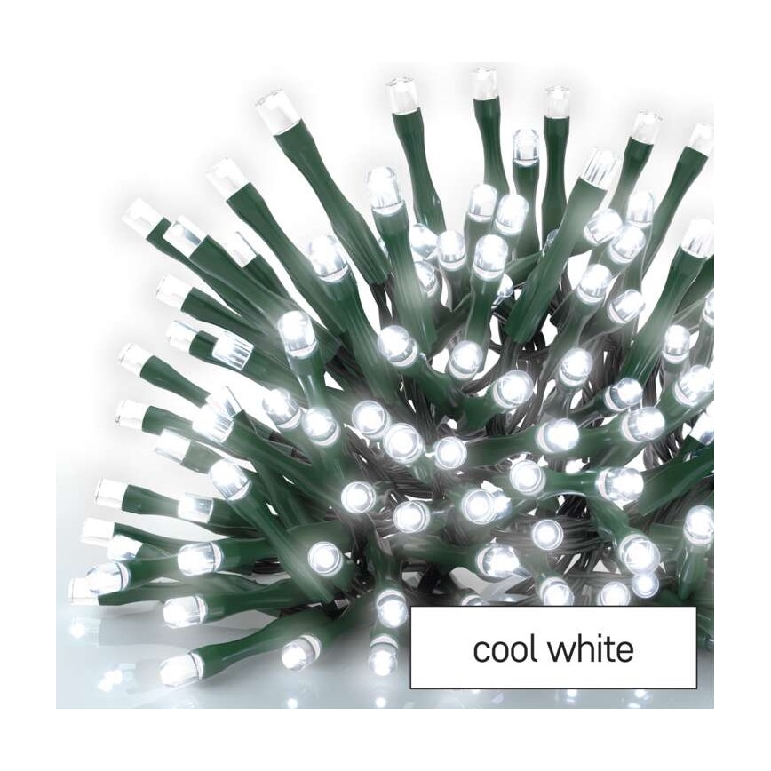 Guirlande lumineuse LED d'extérieur 80 LED / 13 m IP44, blanc froid