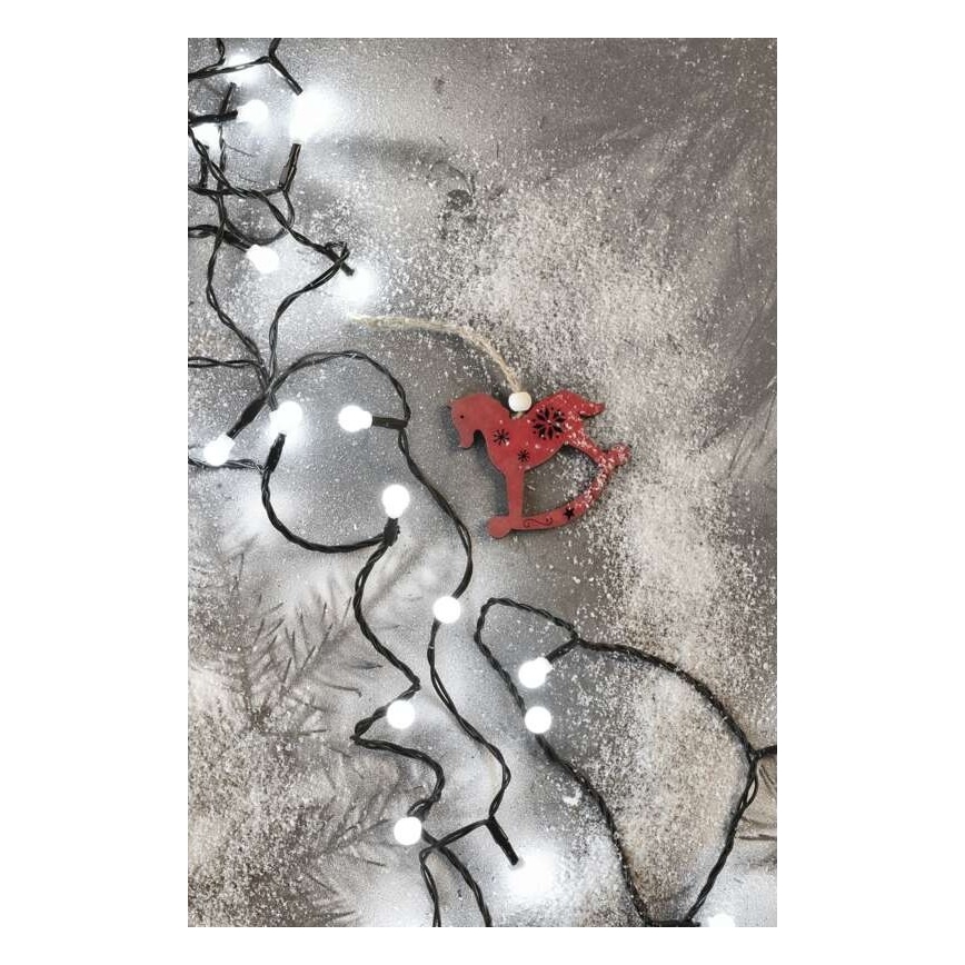 Guirlande lumineuse LED d'extérieur 80 LED/13 m IP44, blanc froid