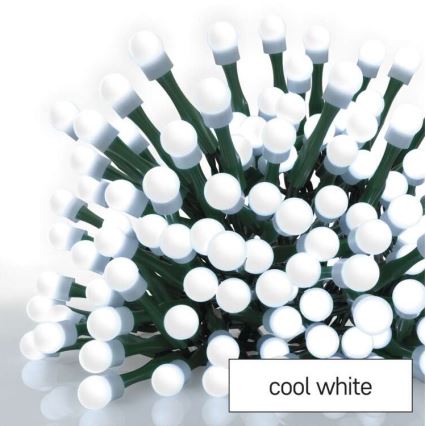 Guirlande lumineuse LED d'extérieur 80 LED/13 m IP44, blanc froid