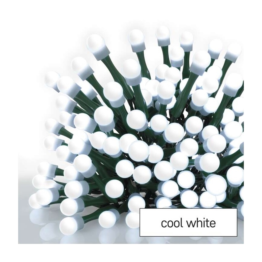 Guirlande lumineuse LED d'extérieur 80 LED/13 m IP44, blanc froid