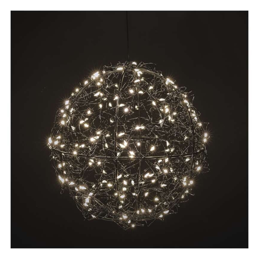 Guirlande lumineuse LED extérieure 200 LED 5 m IP44 blanc chaud
