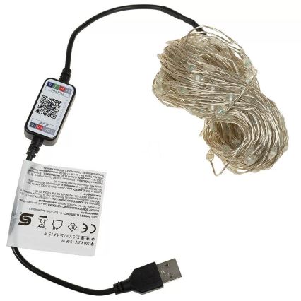 Guirlande lumineuse LED RVB dimmable, 200 LED, 29 fonctions, 20,4 m