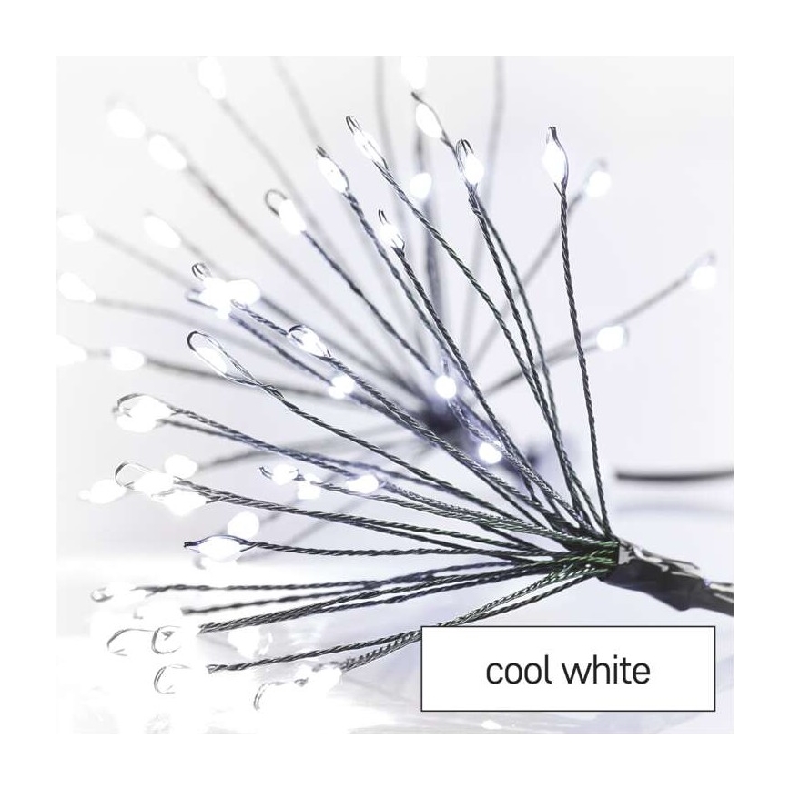 Guirlande lumineuse LED — 300 LED, 8,2 m, blanc froid