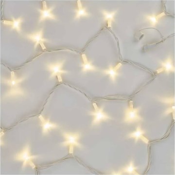 Guirlande raccordable 50xLED/5m IP44 blanc chaud blanc