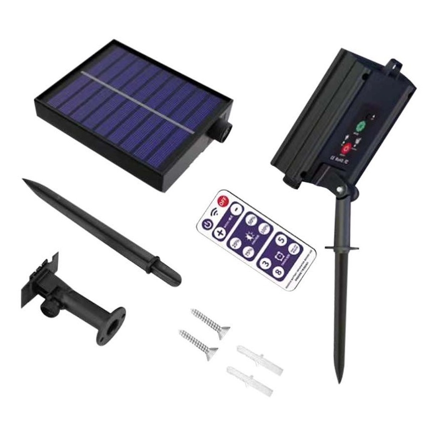 Guirlande solaire 10xLED/0,5/4,5V 12 m 3000K IP44 1200 mAh + Télécommande