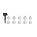 Guirlande solaire 10xLED/1,2V 300mAh 3,7m IP44 blanc froid