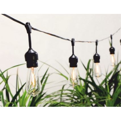 Guirlande solaire 10xLED/1,2V 600 mAh 5,94m IP44 blanc chaud
