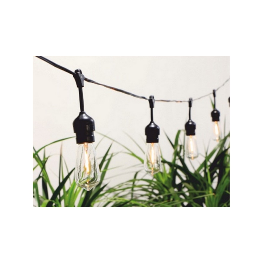 Guirlande solaire 10xLED/1,2V 600 mAh 5,94m IP44 blanc chaud