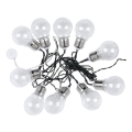 Guirlande solaire 10xLED/1W/1,2V 1xAA 2 m IP44 3000K 300 mAh