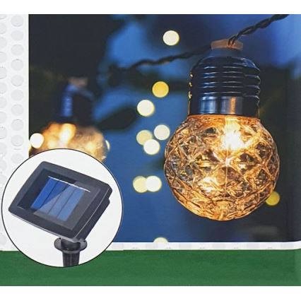 Guirlande solaire extérieure 10xLED/1,2V 2,2 m IP44
